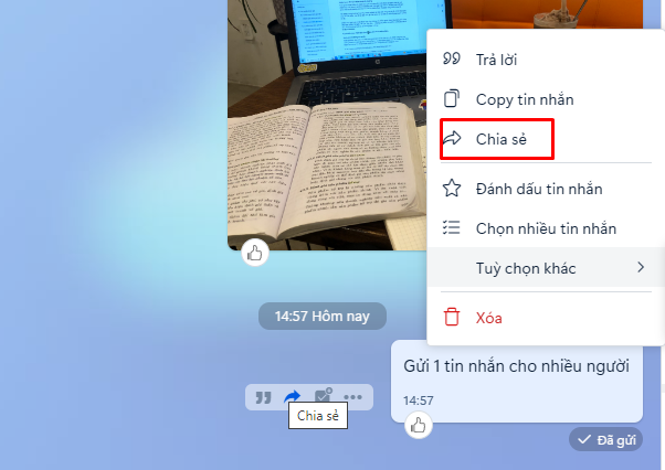cách gửi tin nhắn hàng loạt trên zalo 1